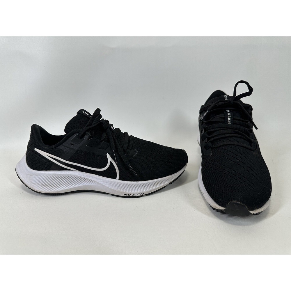 Nike Air Zoom Pegasus 38 Womens Size 6.5 Shoes Black White CZ1901-001
